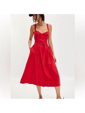 Free People Merrick Midi Dress -M NWT